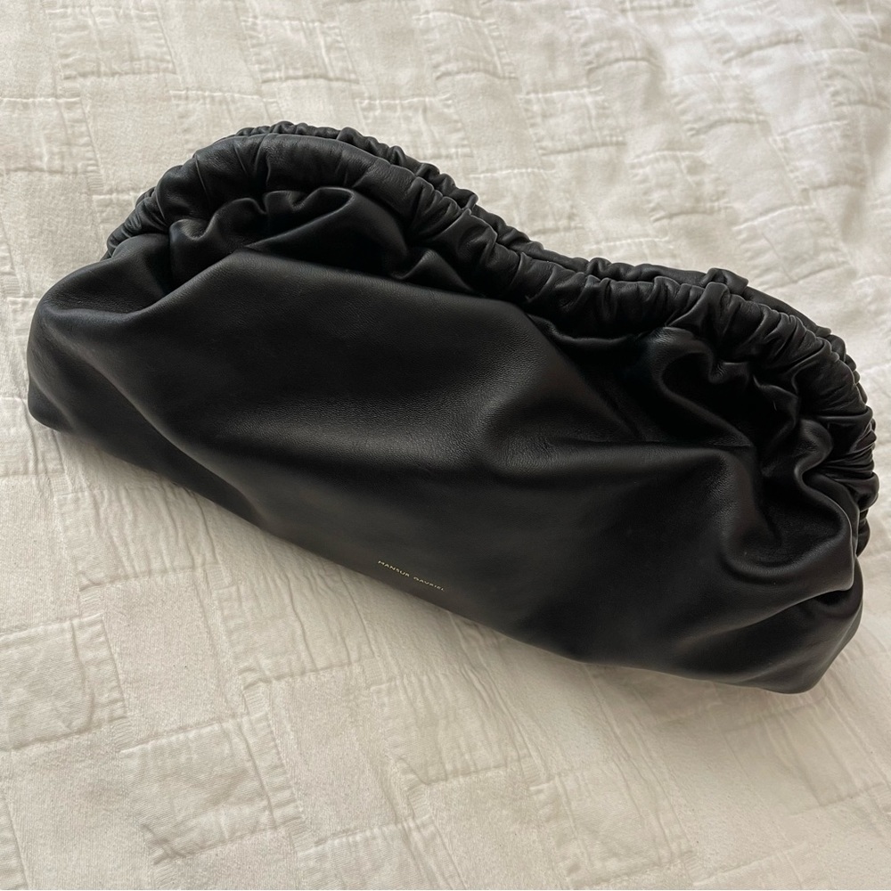 Mansur Gavriel “Cloud” Leather Clutch in Black - Brand New